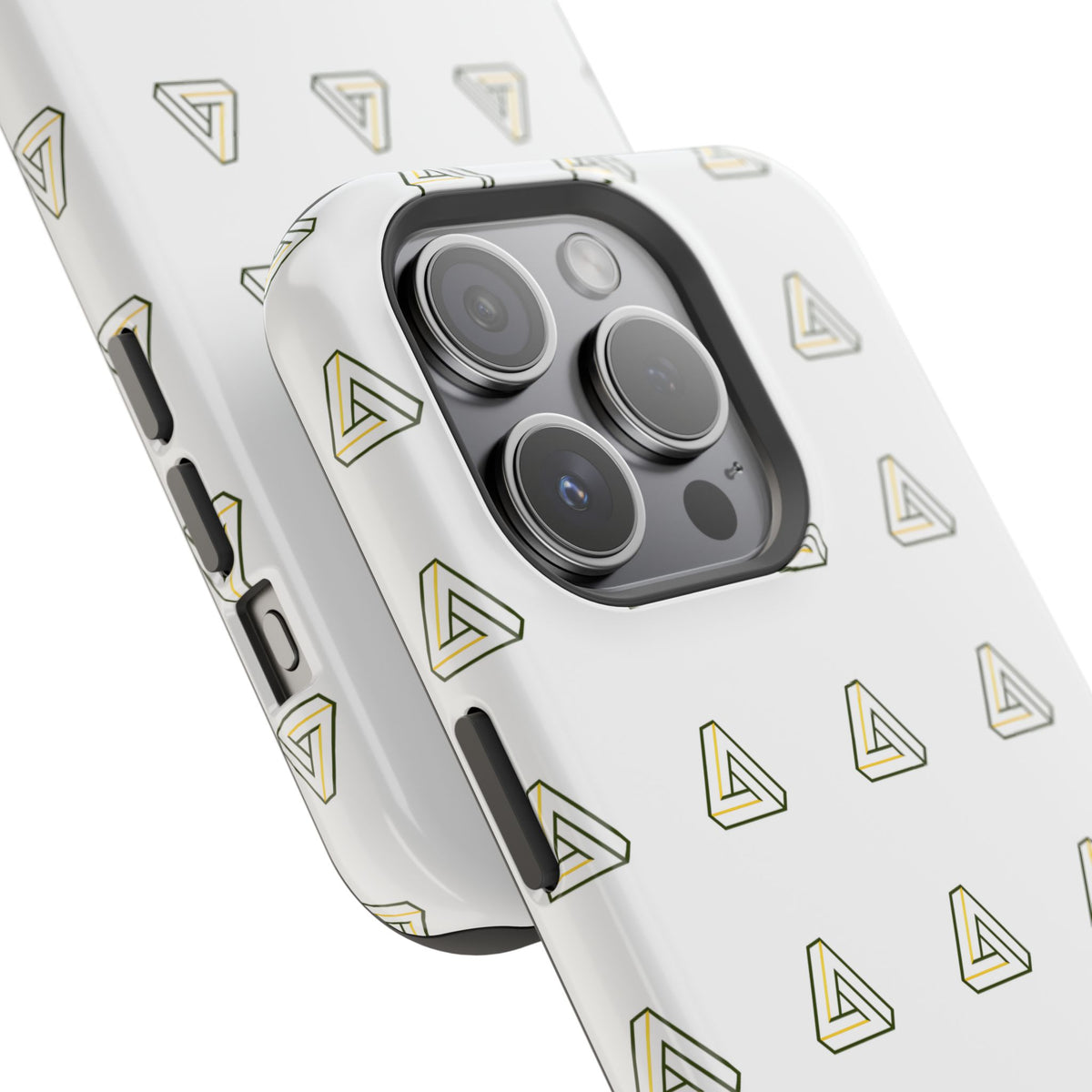 Magnetic Impact-Resistant Phone Case — Minimal Triangle Pattern