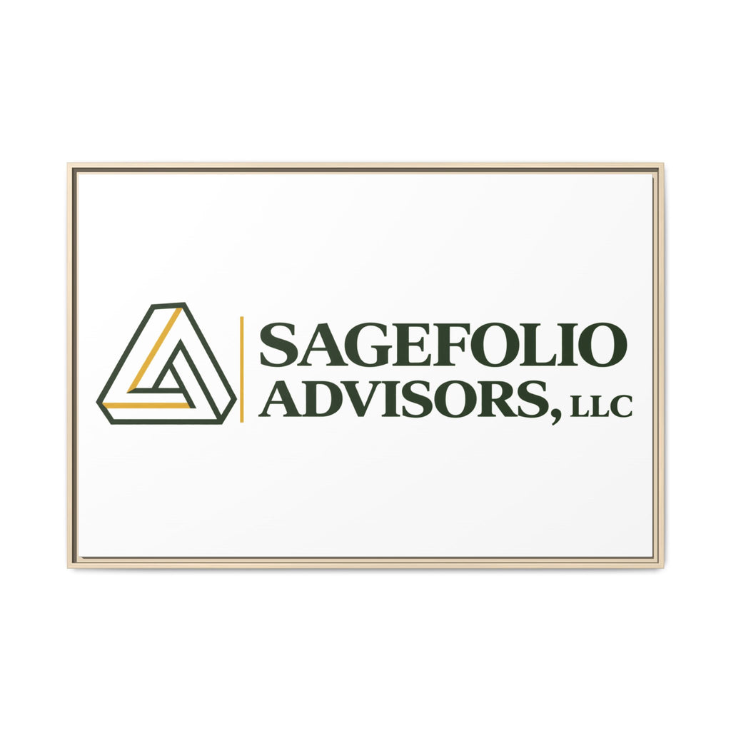 Framed Matte Canvas Wall Art — Sagefolio Advisors Logo