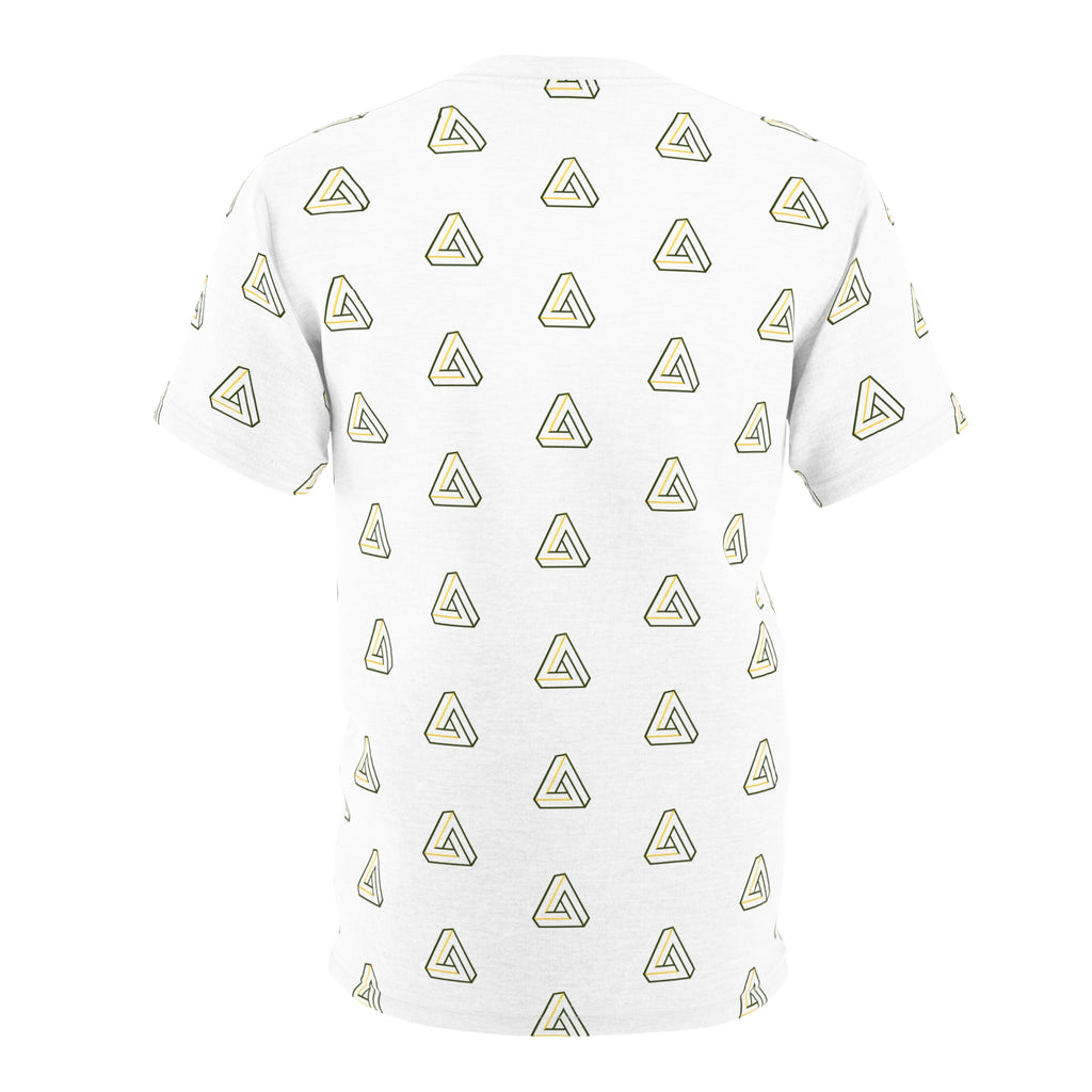 SageFolio Advisors Minimalist Triangle Pattern All-Over Print T-Shirt