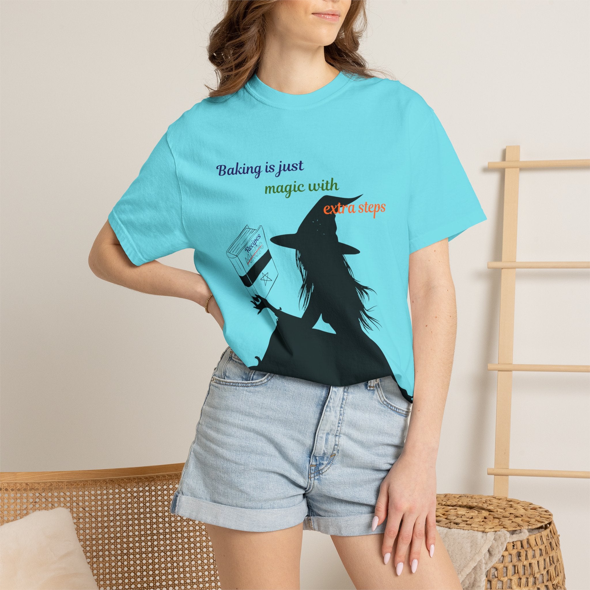 Witch Baker T-Shirt — "Baking is just magic with a step" Halloween Graphic Tee