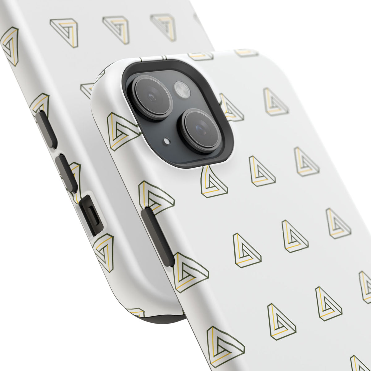 Magnetic Impact-Resistant Phone Case — Minimal Triangle Pattern