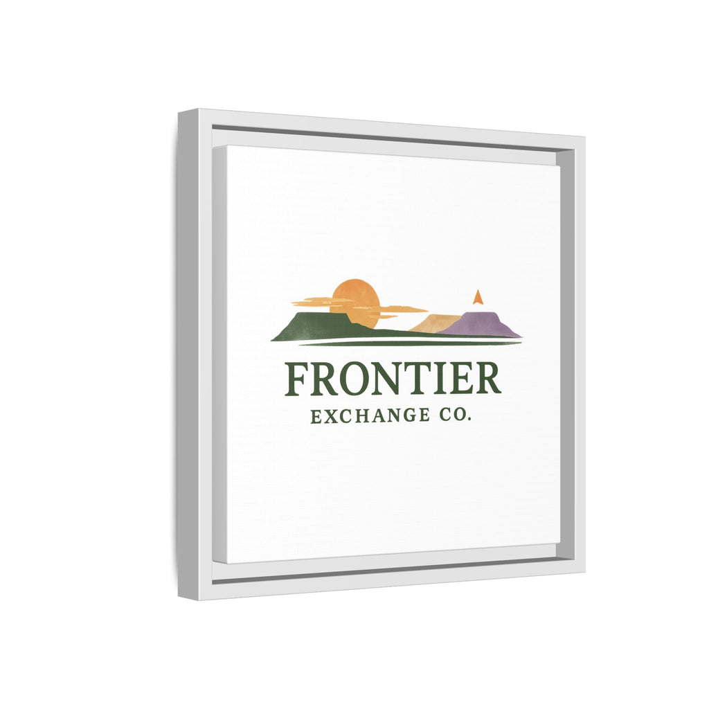 Framed Matte Canvas Print — Frontier Exchange Co. Logo
