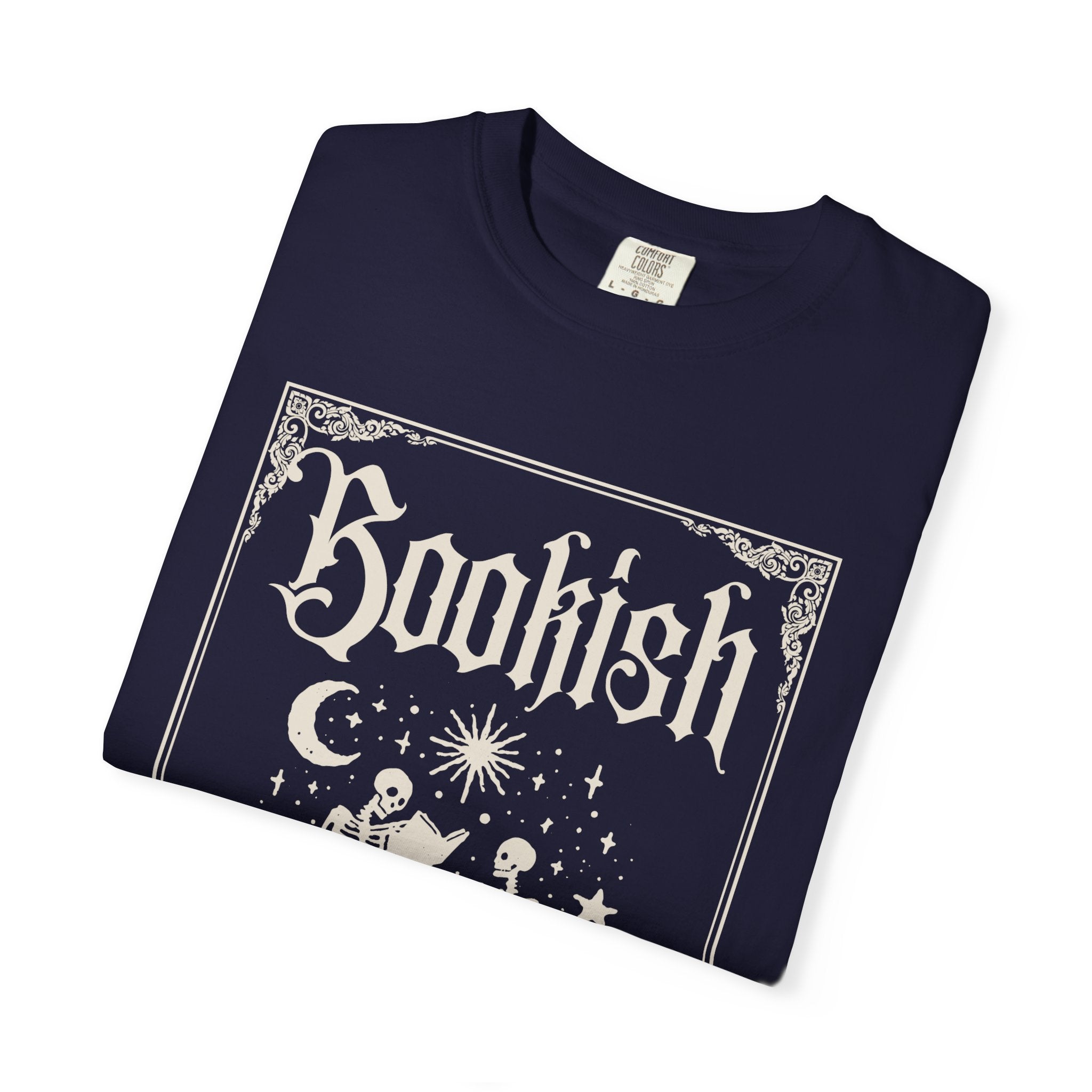 Bookish Skeletons T-Shirt — Vintage Gothic 'Bookish' Graphic Tee