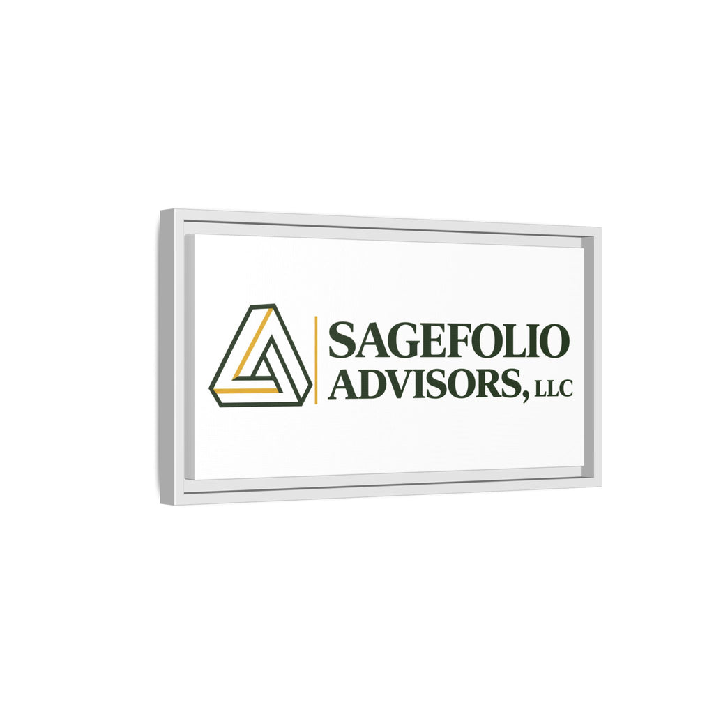 Framed Matte Canvas Wall Art — Sagefolio Advisors Logo