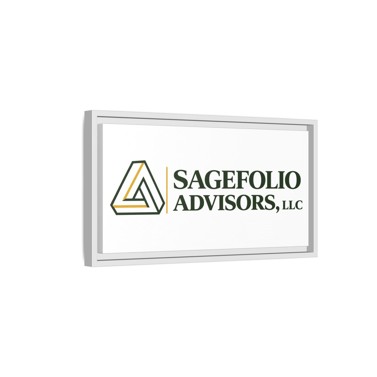 Framed Matte Canvas Wall Art — Sagefolio Advisors Logo