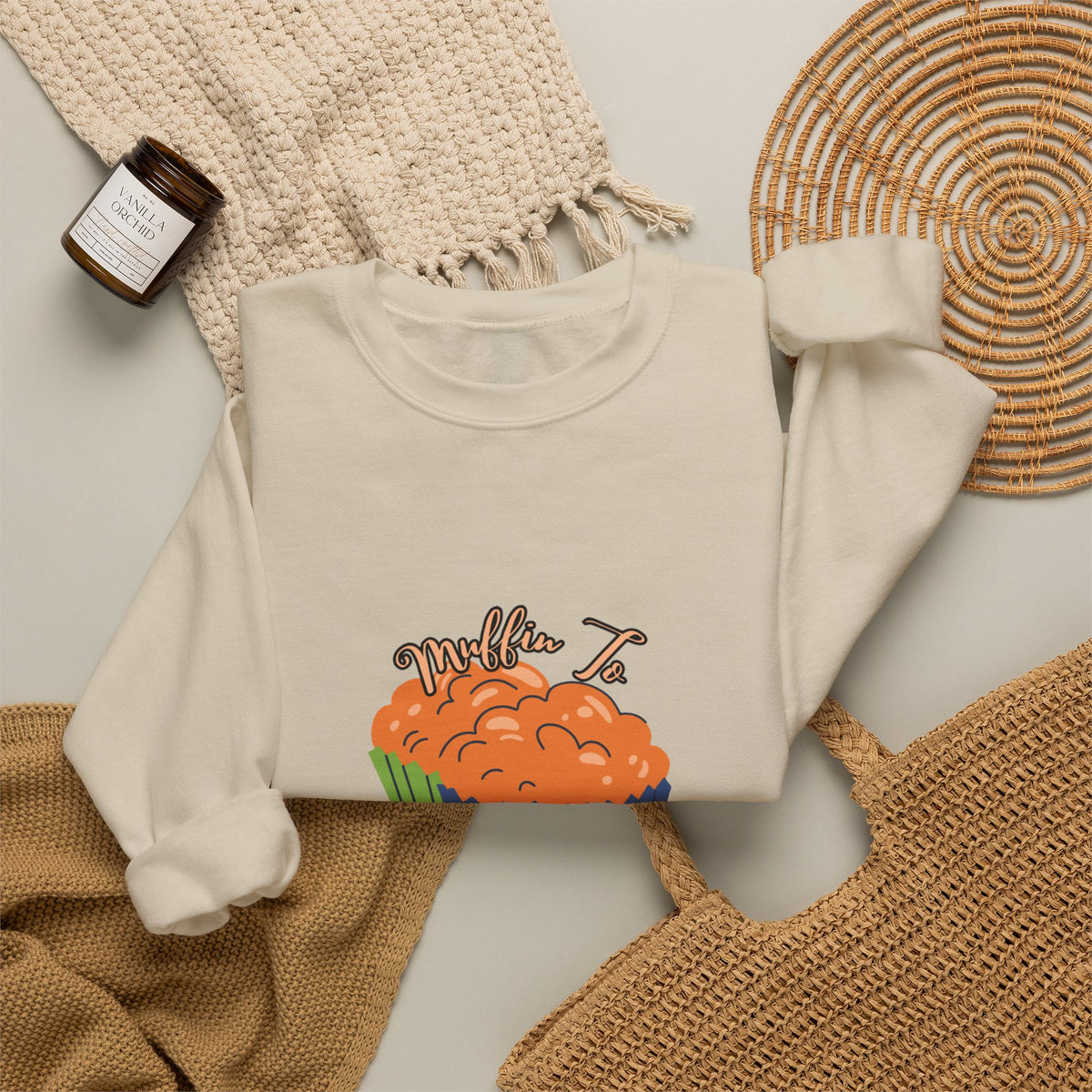 Pumpkin Muffin 'So Tired' Crewneck Sweatshirt