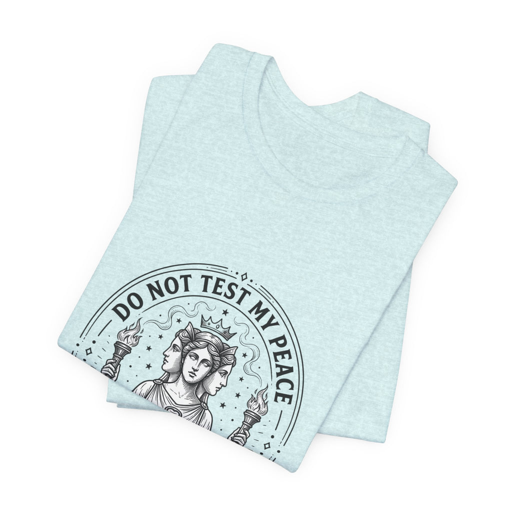 Do Not Test My Peace Guardian Illustration Tee | Greek Mythology, Mythcore