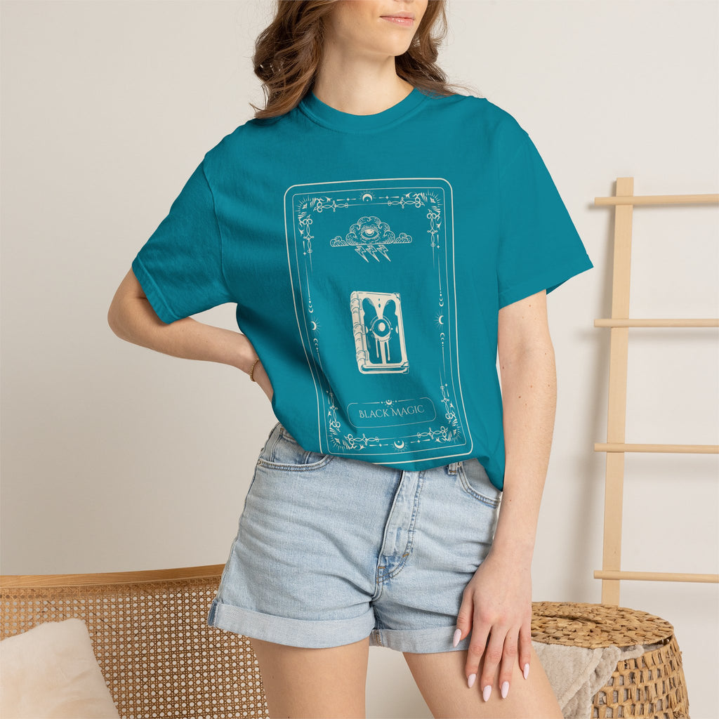 Tarot Bunny Illustration T-Shirt — 'Hold My Hand' Minimal Graphic Tee
