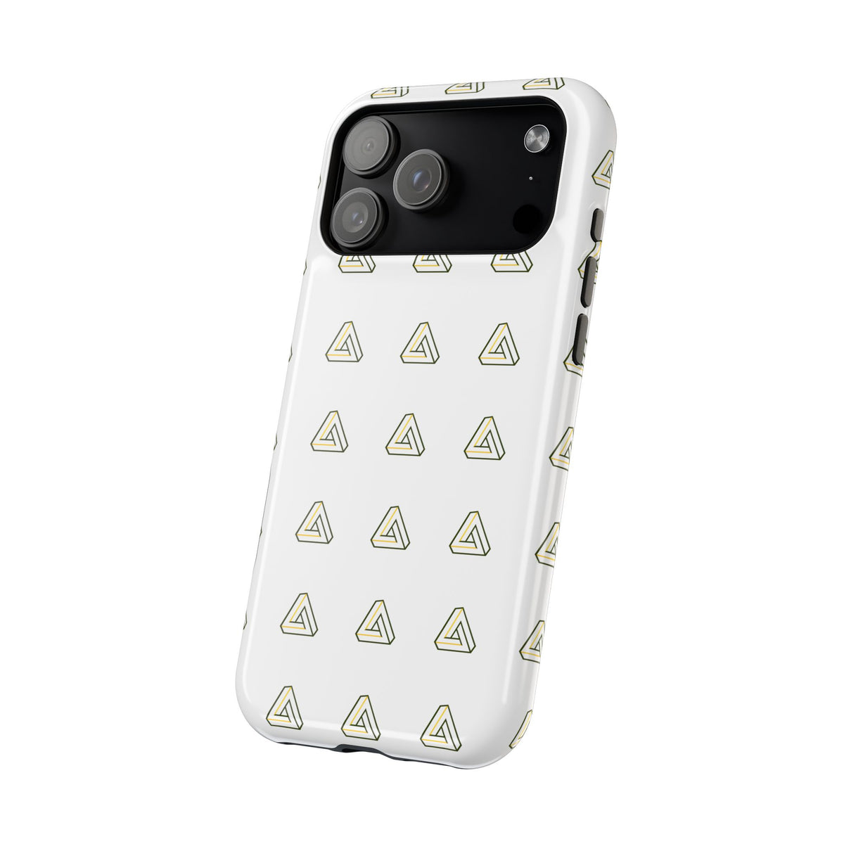 Magnetic Impact-Resistant Phone Case — Minimal Triangle Pattern