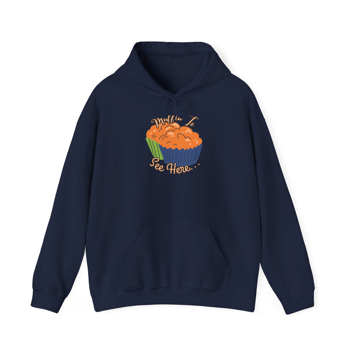 Pumpkin Cupcake Hoodie — Cute Fall Baking Graphic Sweatshirt