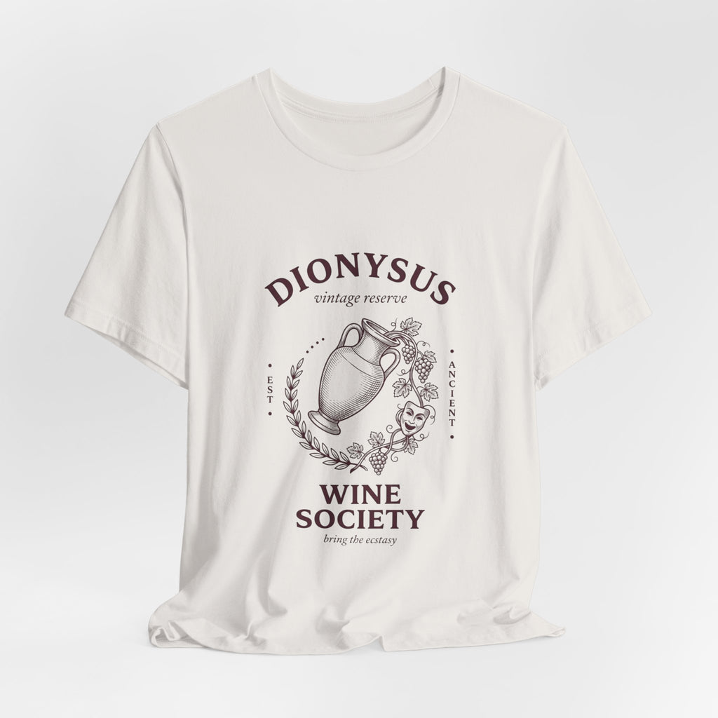 Dionysus Wine Society Tee | Greek Mythology, Mythcore Classic