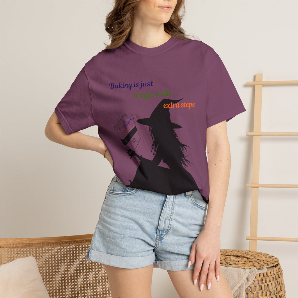 Witch Baker T-Shirt — "Baking is just magic with a step" Halloween Graphic Tee