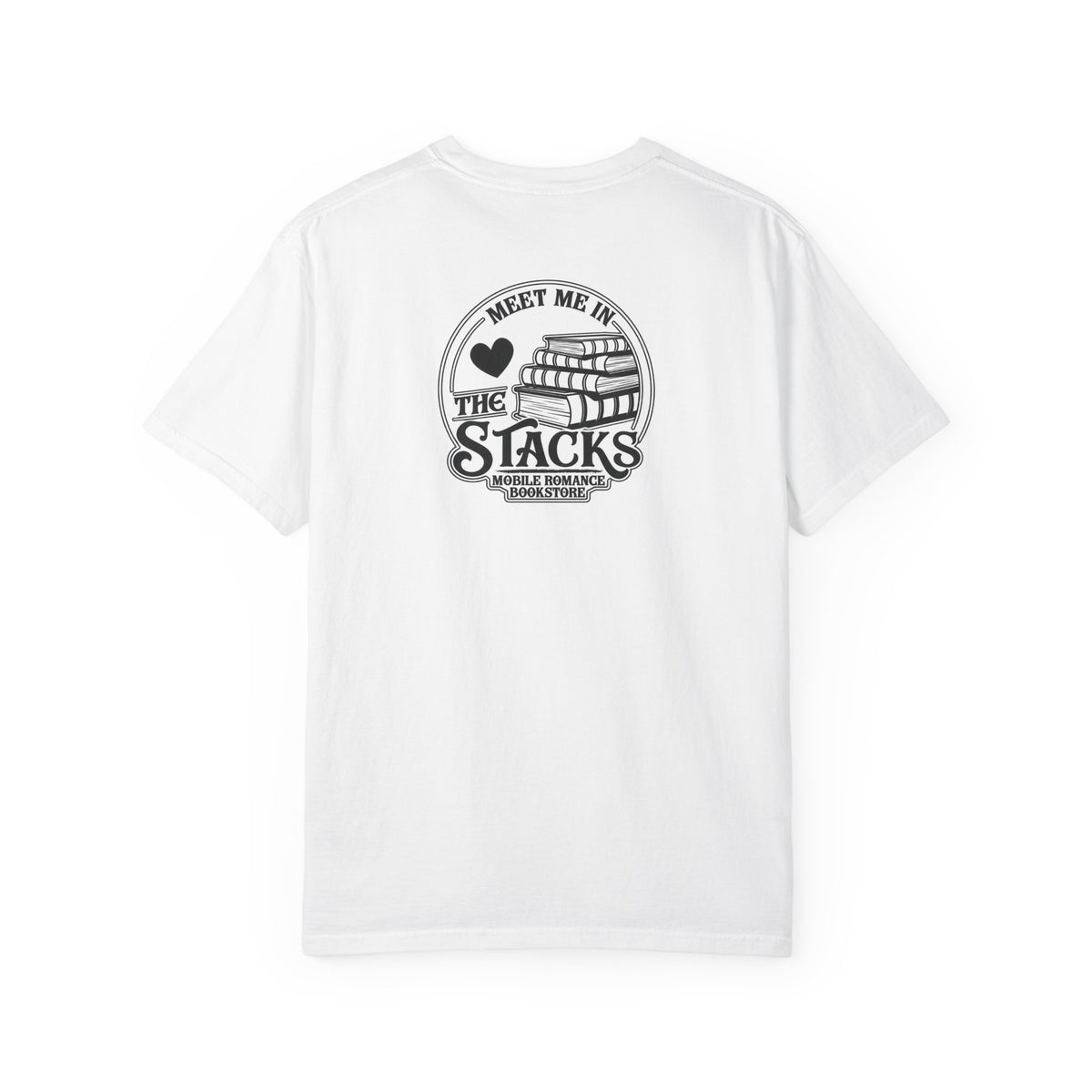Book Lover T-Shirt — “Meet Me in the Stacks” Library Graphic Tee