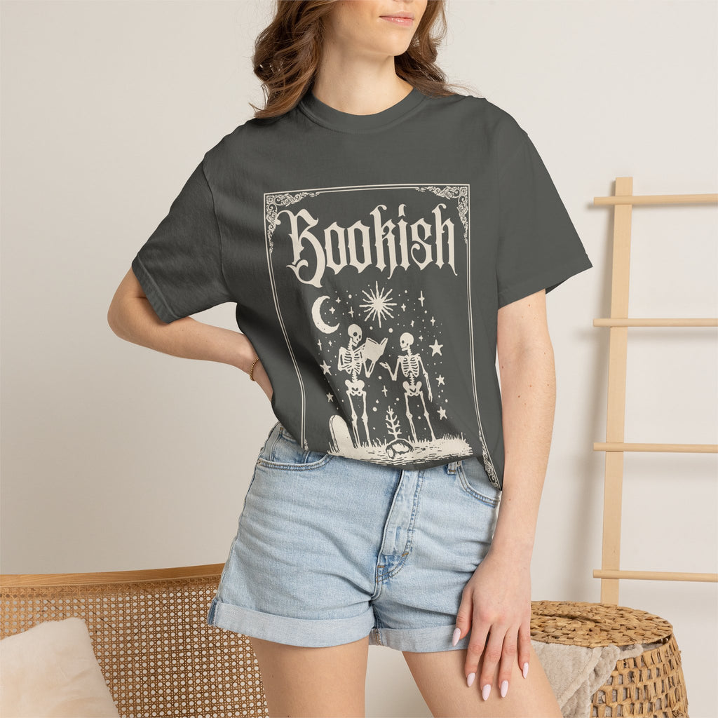 Bookish Skeletons T-Shirt — Vintage Gothic 'Bookish' Graphic Tee