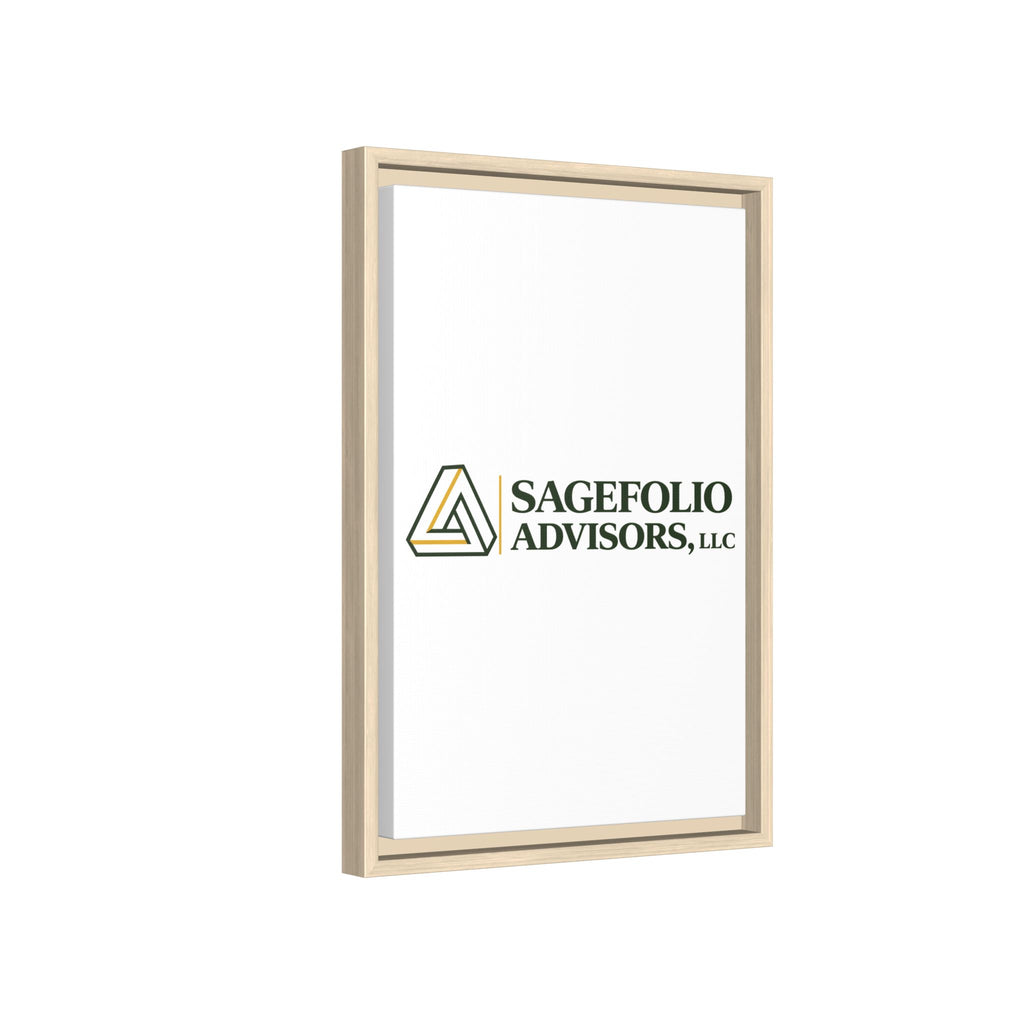 Framed Matte Canvas Wall Art — Sagefolio Advisors Logo