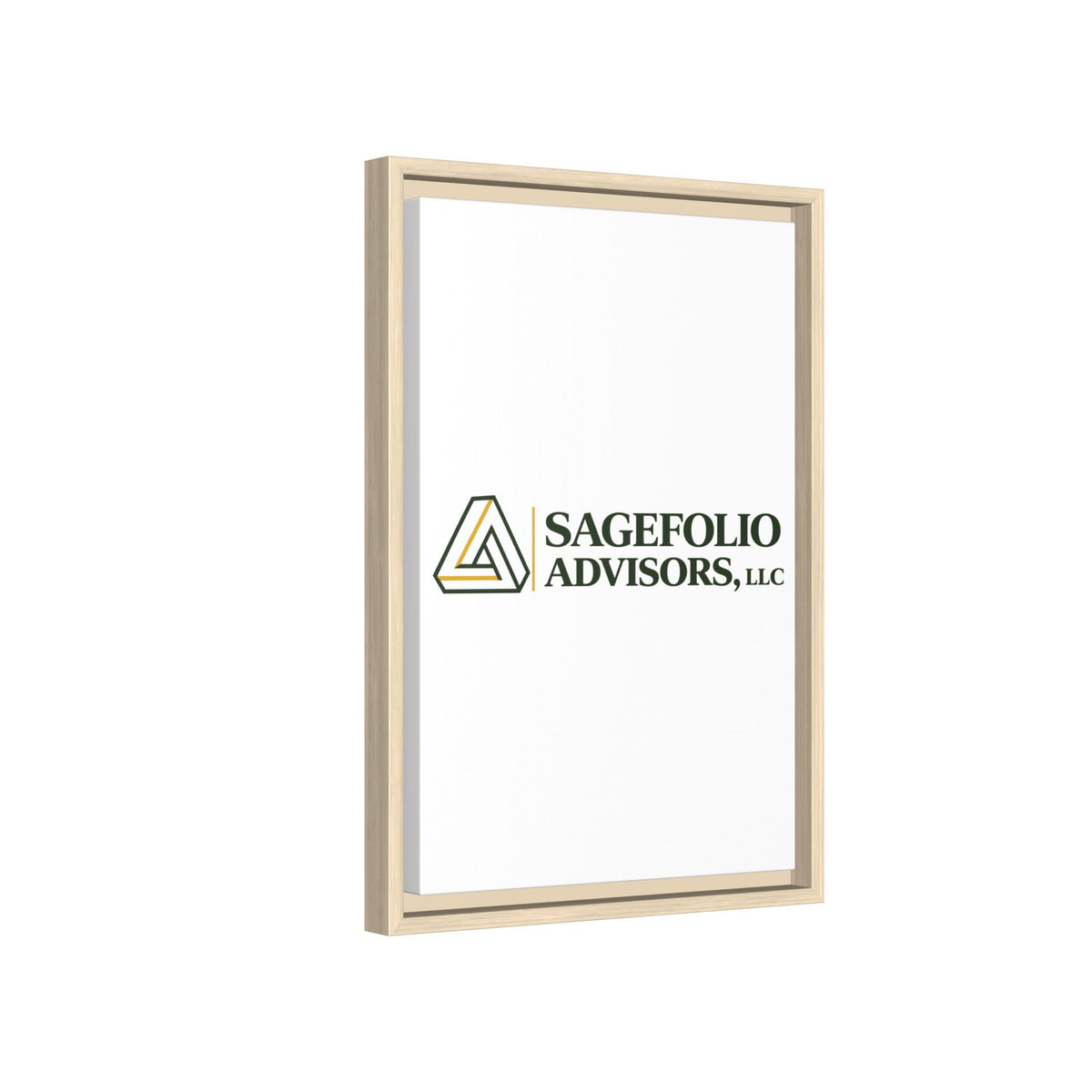 Framed Matte Canvas Wall Art — Sagefolio Advisors Logo