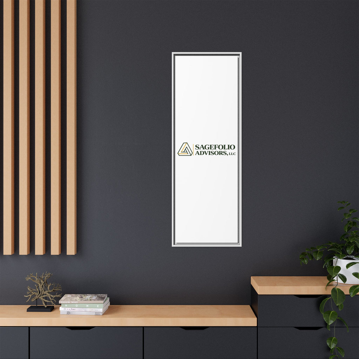 Framed Matte Canvas Wall Art — Sagefolio Advisors Logo