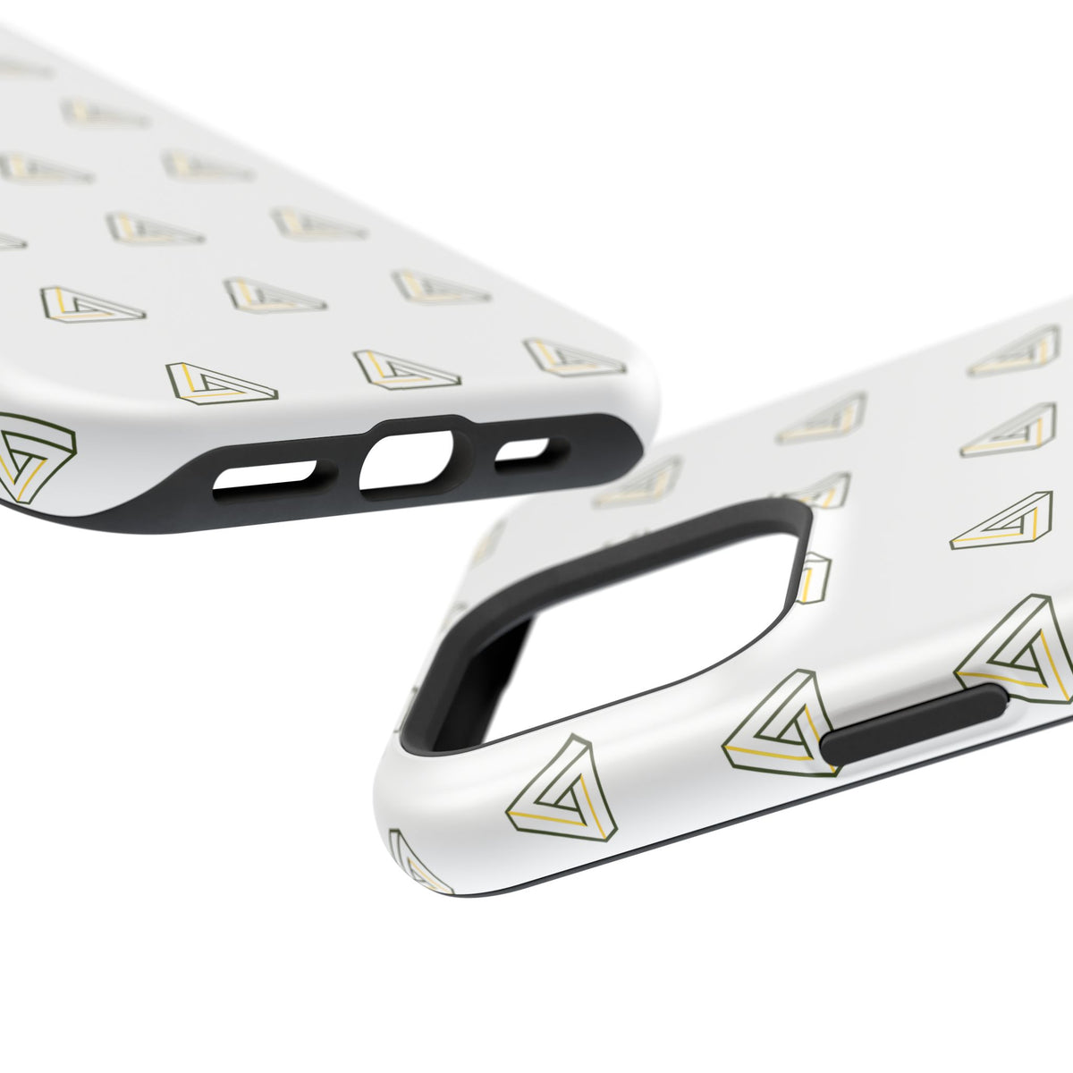 Magnetic Impact-Resistant Phone Case — Minimal Triangle Pattern