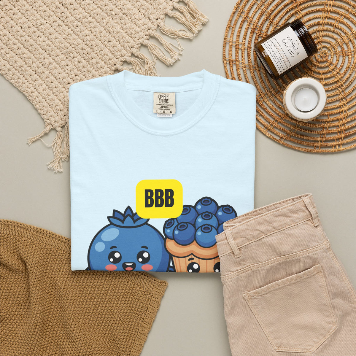 Blueberry’s Best Buddy T-Shirt — Cute Blueberry & Muffin Graphic Tee