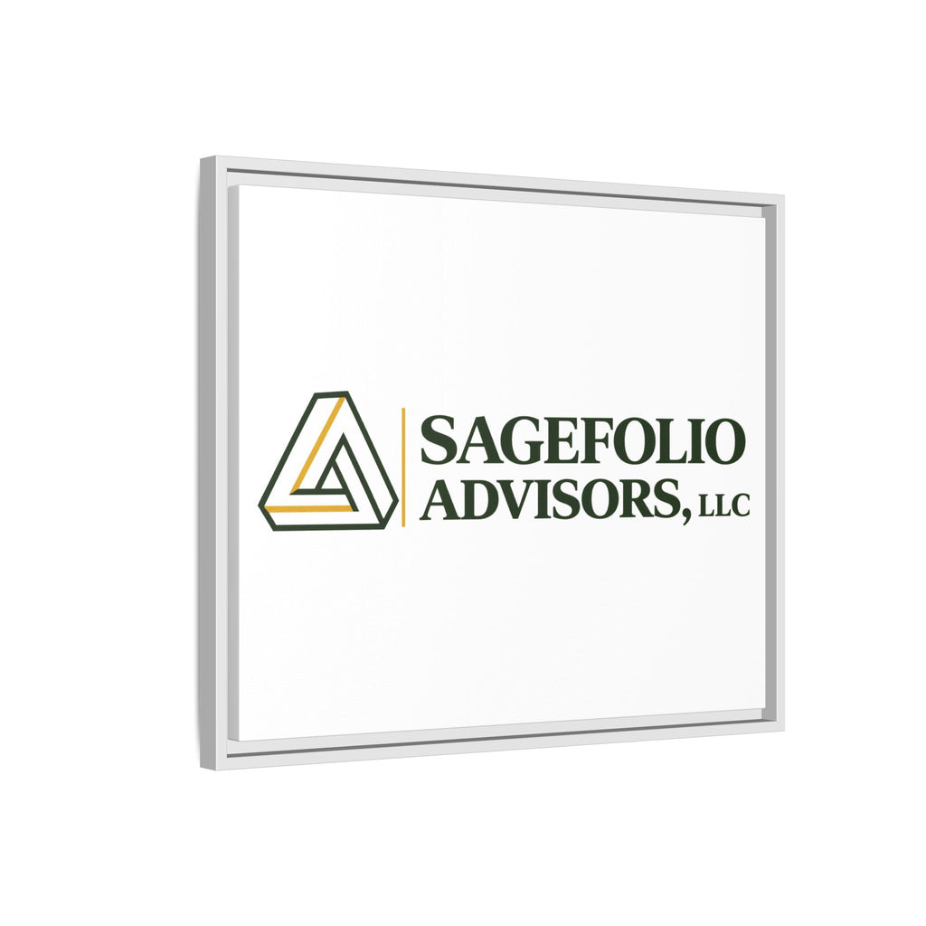 Framed Matte Canvas Wall Art — Sagefolio Advisors Logo