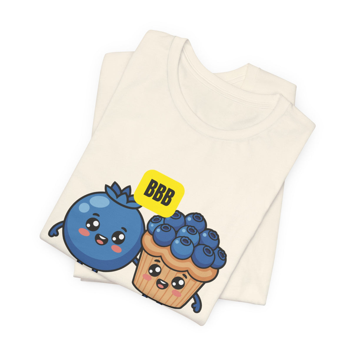 Blueberry Best Buddy Tee — Cute Blueberry & Muffin Graphic T‑Shirt
