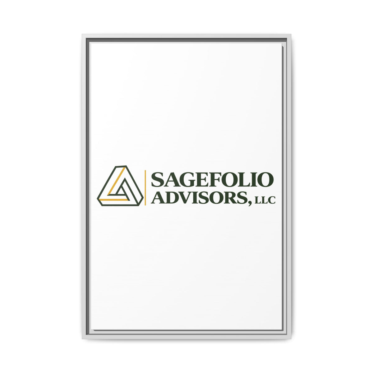 Framed Matte Canvas Wall Art — Sagefolio Advisors Logo