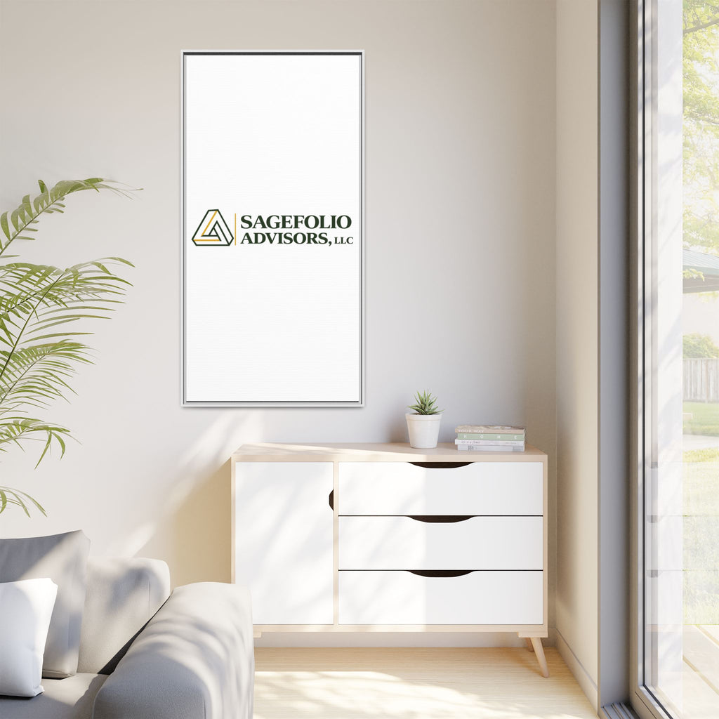 Framed Matte Canvas Wall Art — Sagefolio Advisors Logo