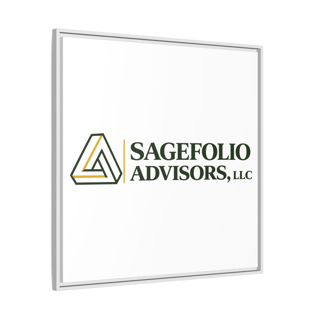 Framed Matte Canvas Wall Art — Sagefolio Advisors Logo