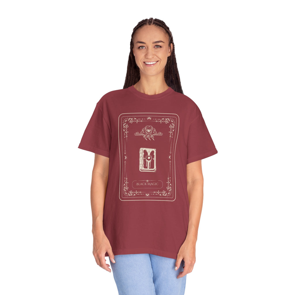 Tarot Bunny Illustration T-Shirt — 'Hold My Hand' Minimal Graphic Tee