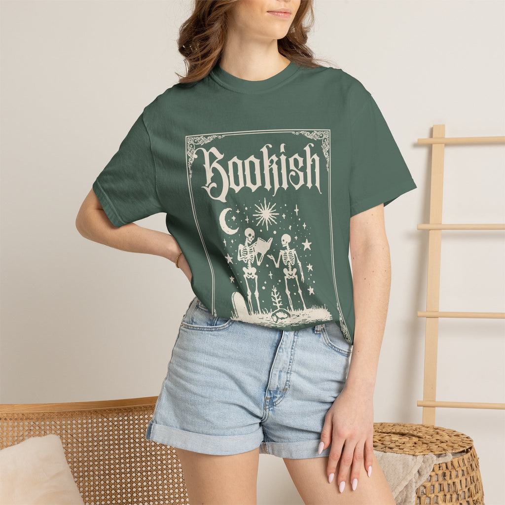 Bookish Skeletons T-Shirt — Vintage Gothic 'Bookish' Graphic Tee