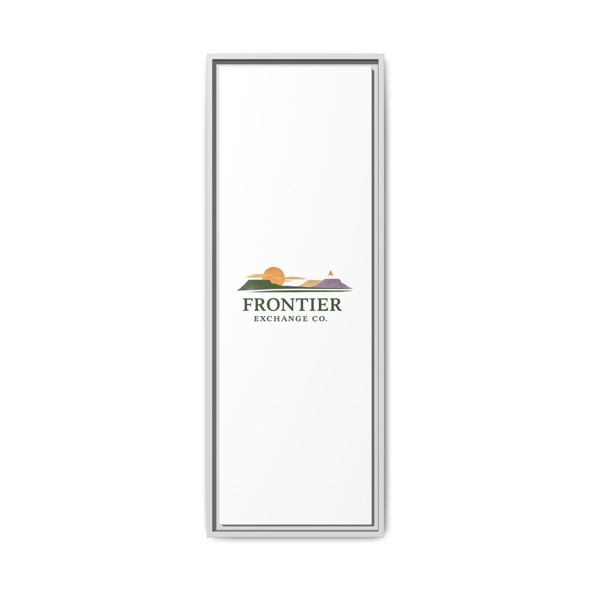Framed Matte Canvas Print — Frontier Exchange Co. Logo