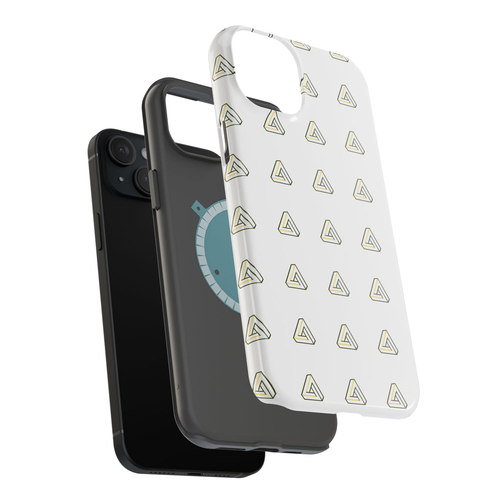 Magnetic Impact-Resistant Phone Case — Minimal Triangle Pattern