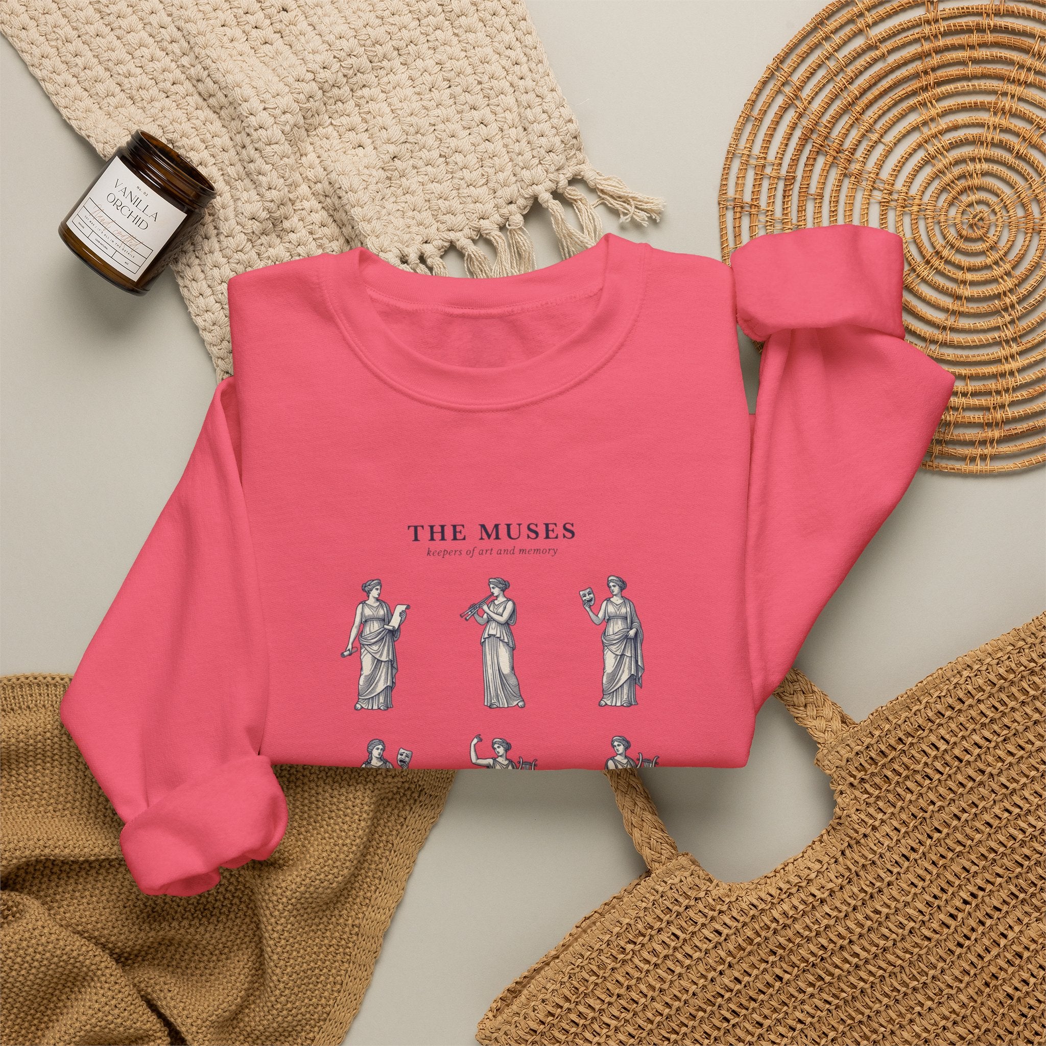 The Muses crewneck sweatshirt | Greek mythology, mythcore, classical art