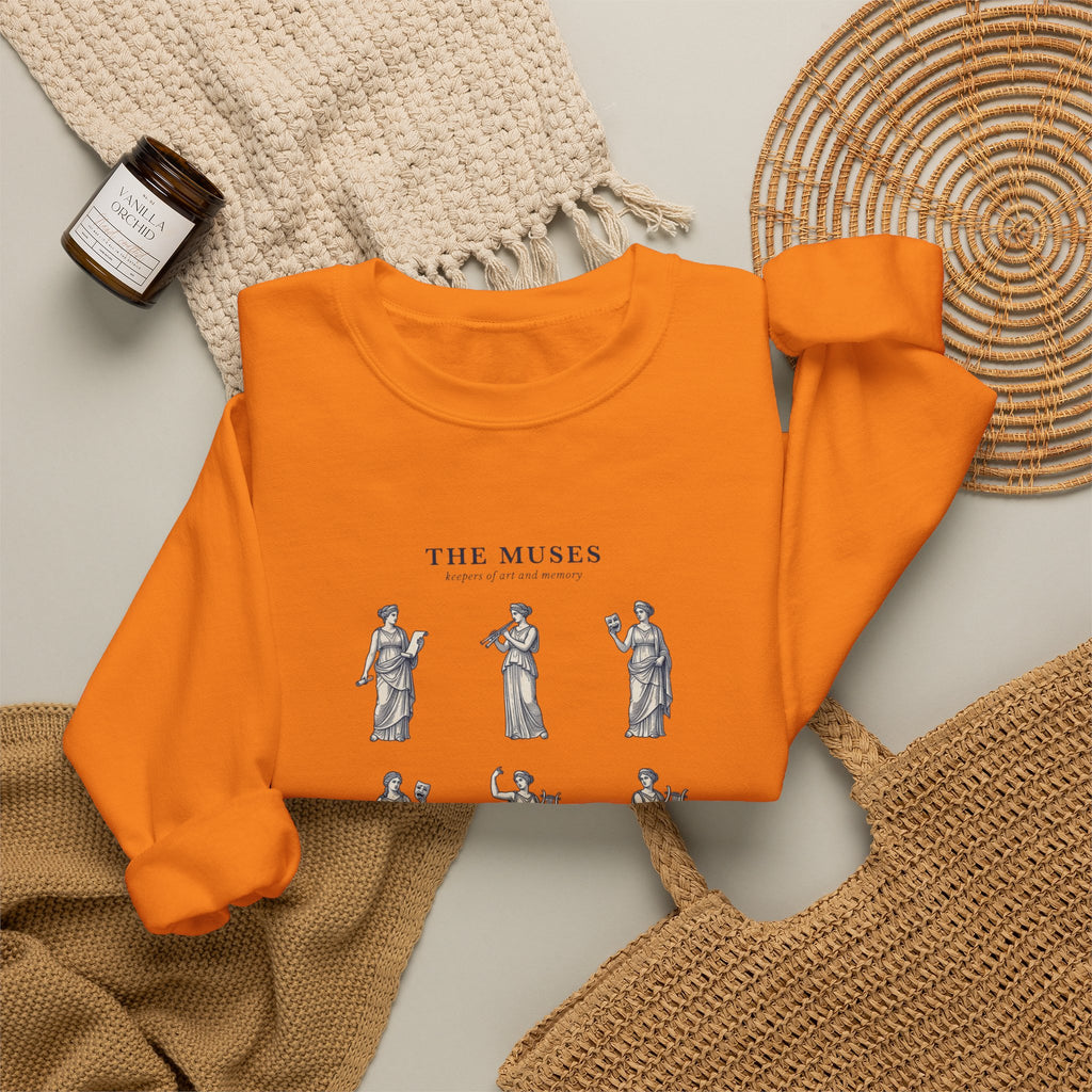 The Muses crewneck sweatshirt | Greek mythology, mythcore, classical art