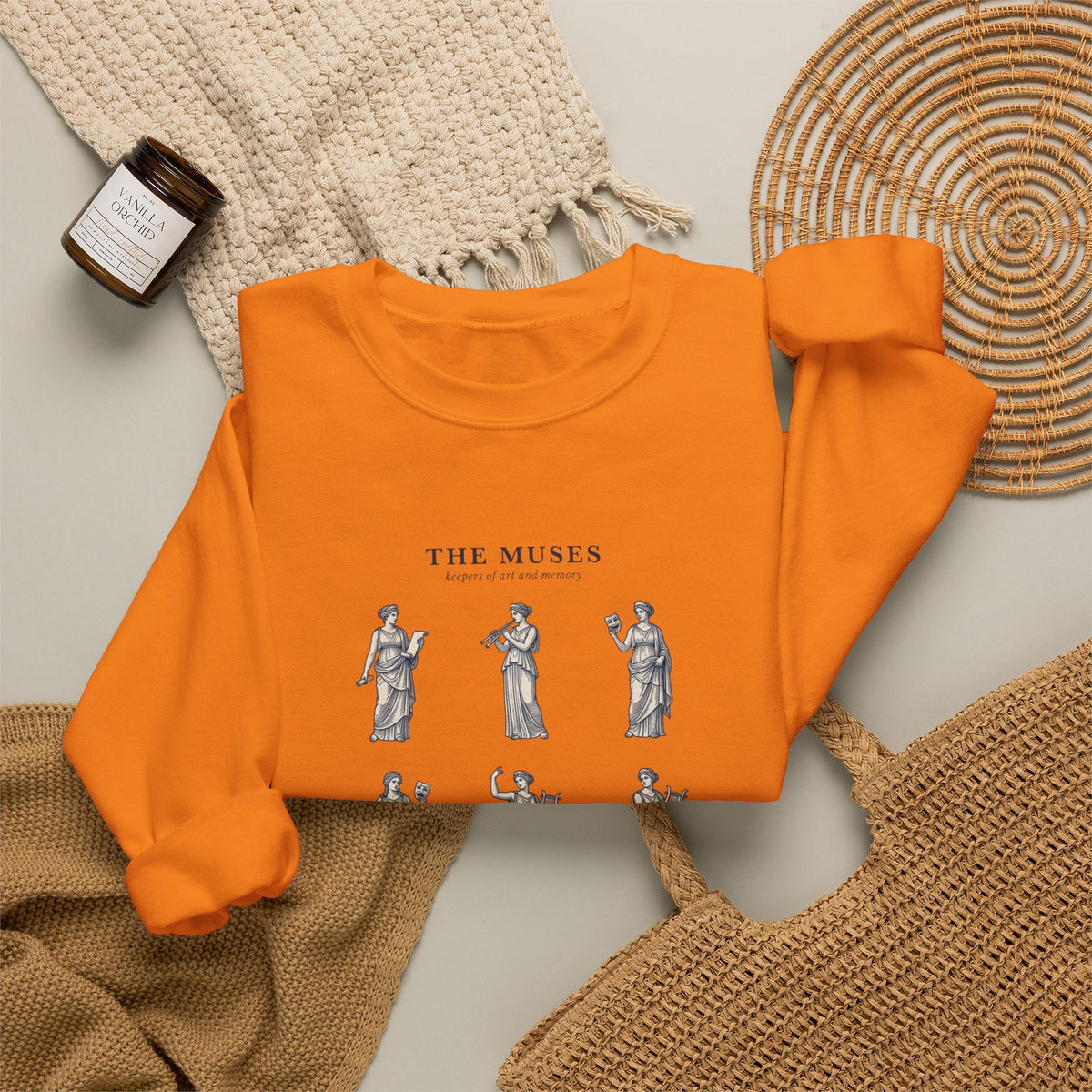 The Muses crewneck sweatshirt | Greek mythology, mythcore, classical art