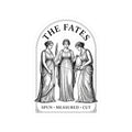 The Fates Kiss-Cut Sticker | Greek Mythology, Mythcore