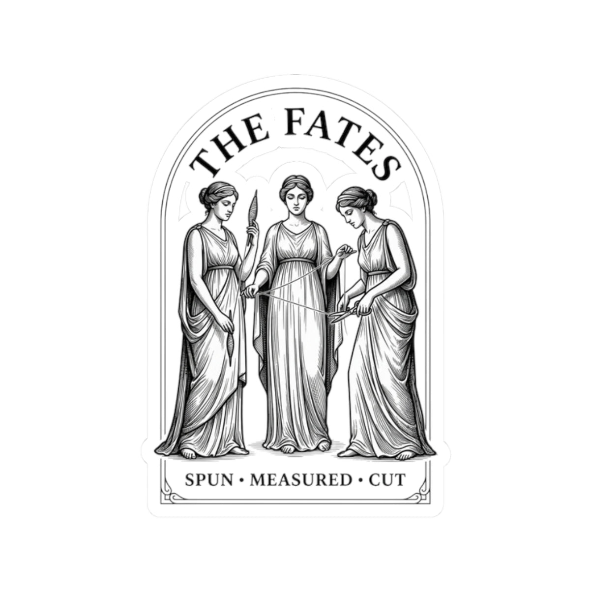 The Fates Kiss-Cut Sticker | Greek Mythology, Mythcore