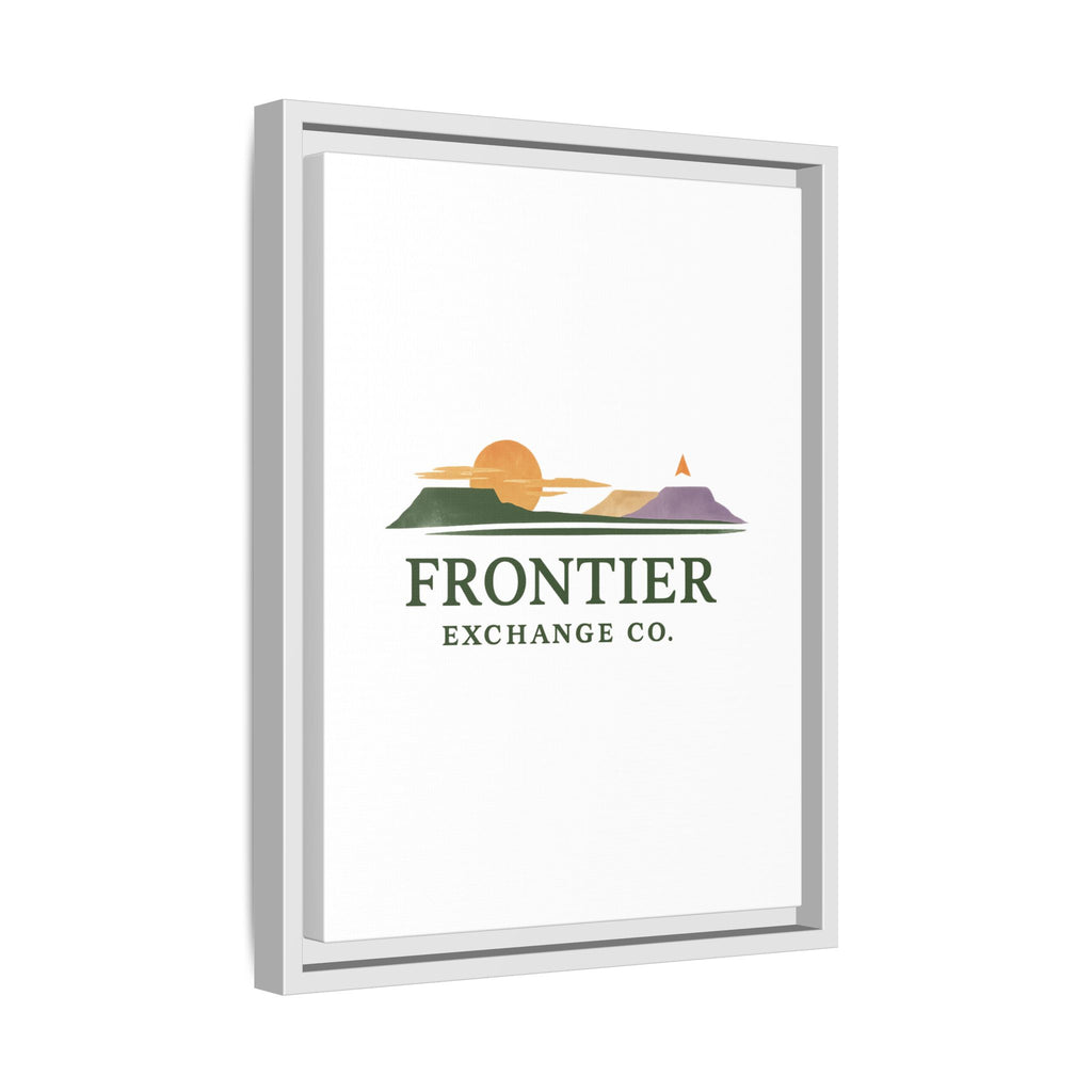 Framed Matte Canvas Print — Frontier Exchange Co. Logo