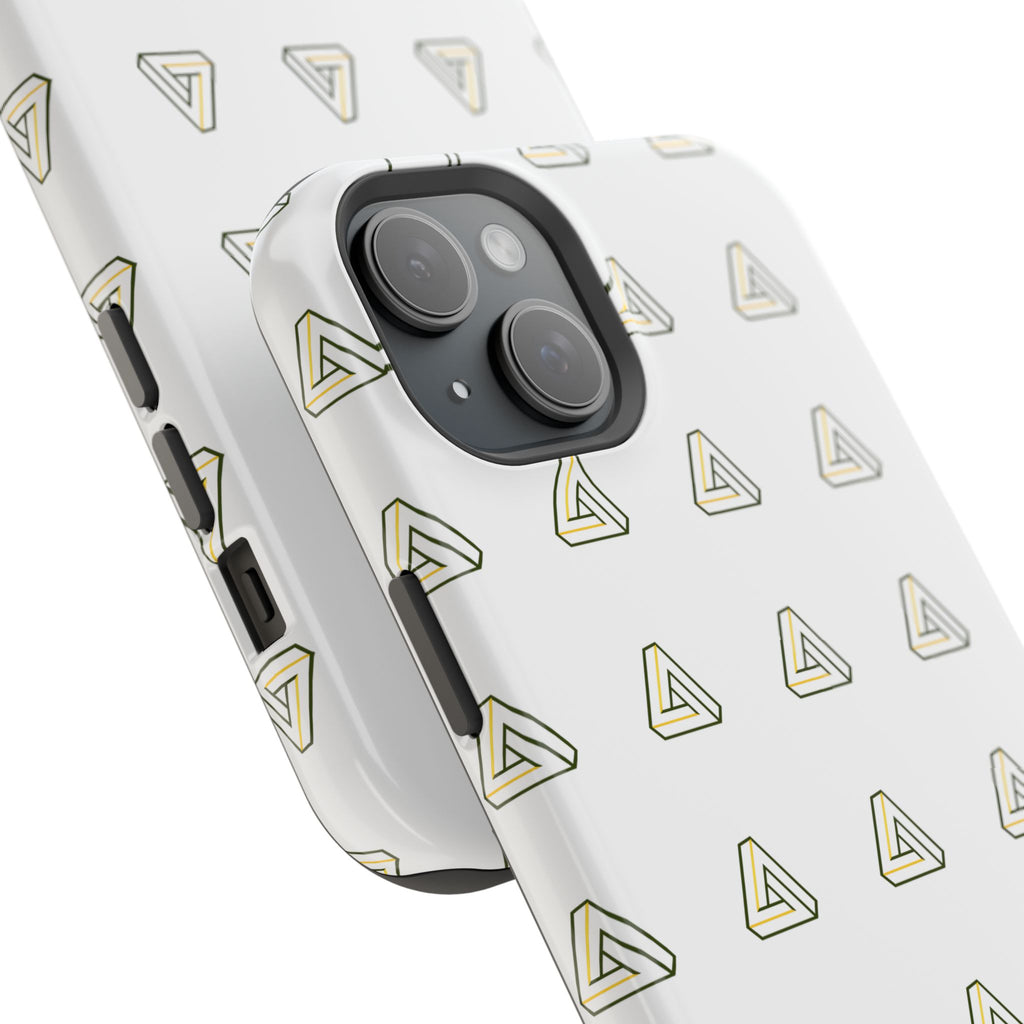 Magnetic Impact-Resistant Phone Case — Minimal Triangle Pattern