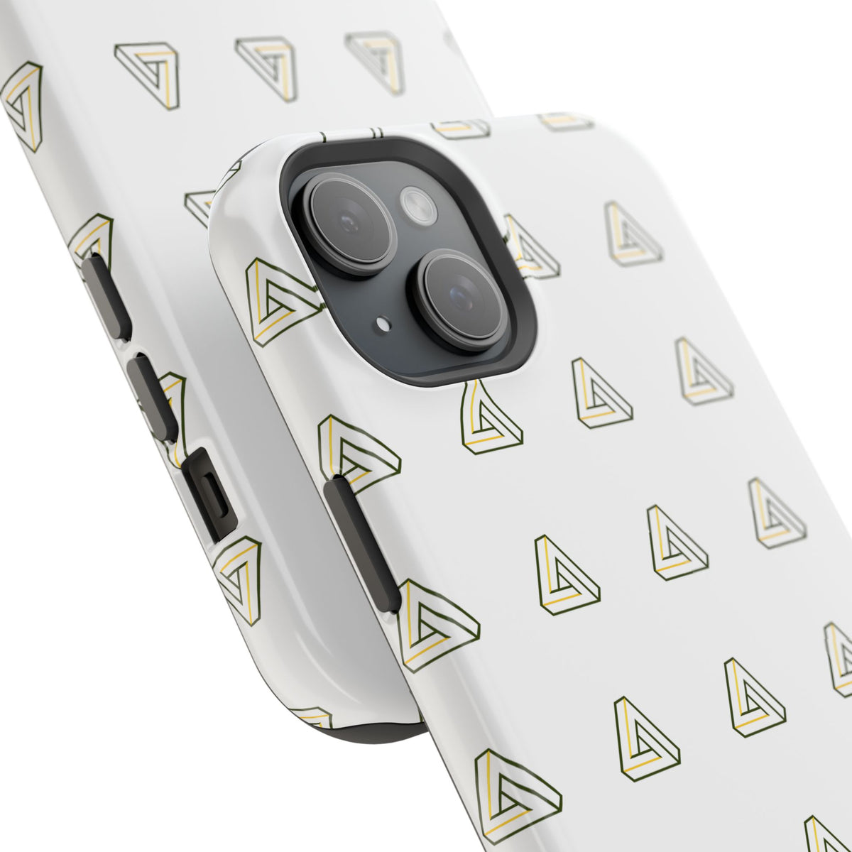 Magnetic Impact-Resistant Phone Case — Minimal Triangle Pattern