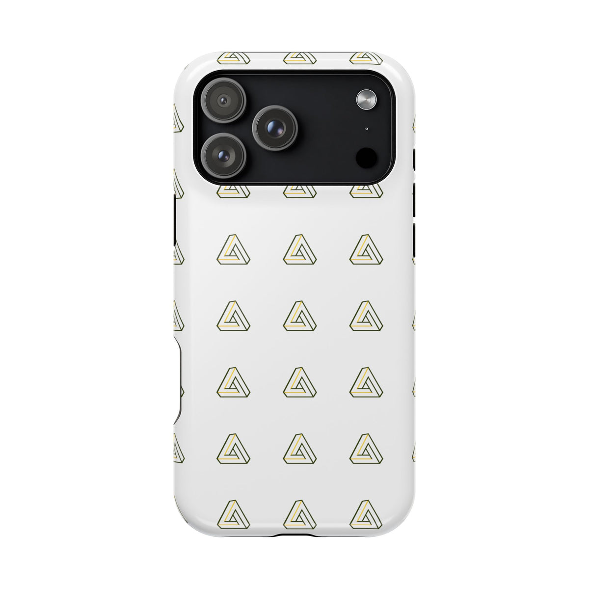 Magnetic Impact-Resistant Phone Case — Minimal Triangle Pattern