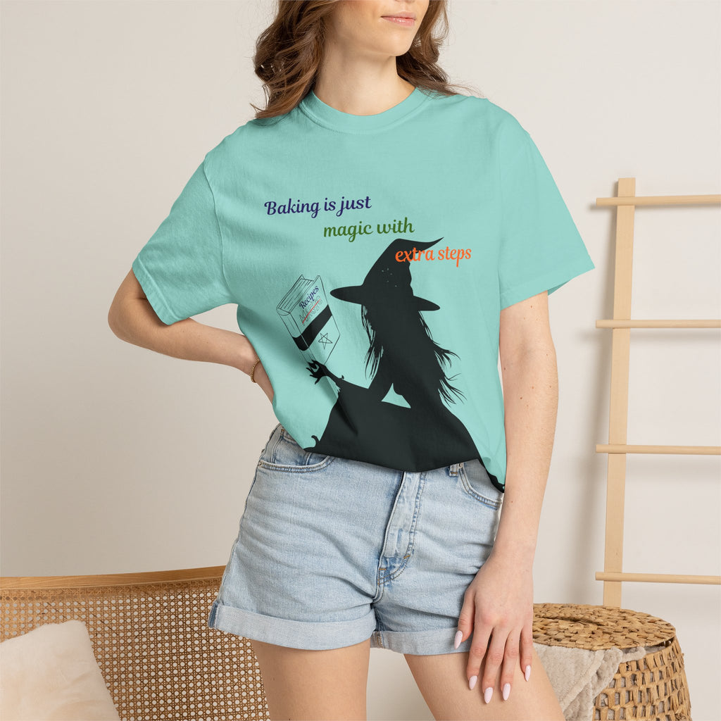 Witch Baker T-Shirt — "Baking is just magic with a step" Halloween Graphic Tee