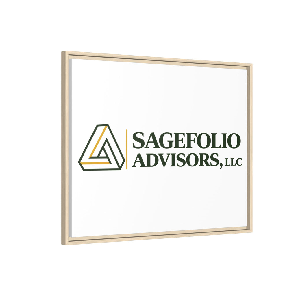 Framed Matte Canvas Wall Art — Sagefolio Advisors Logo
