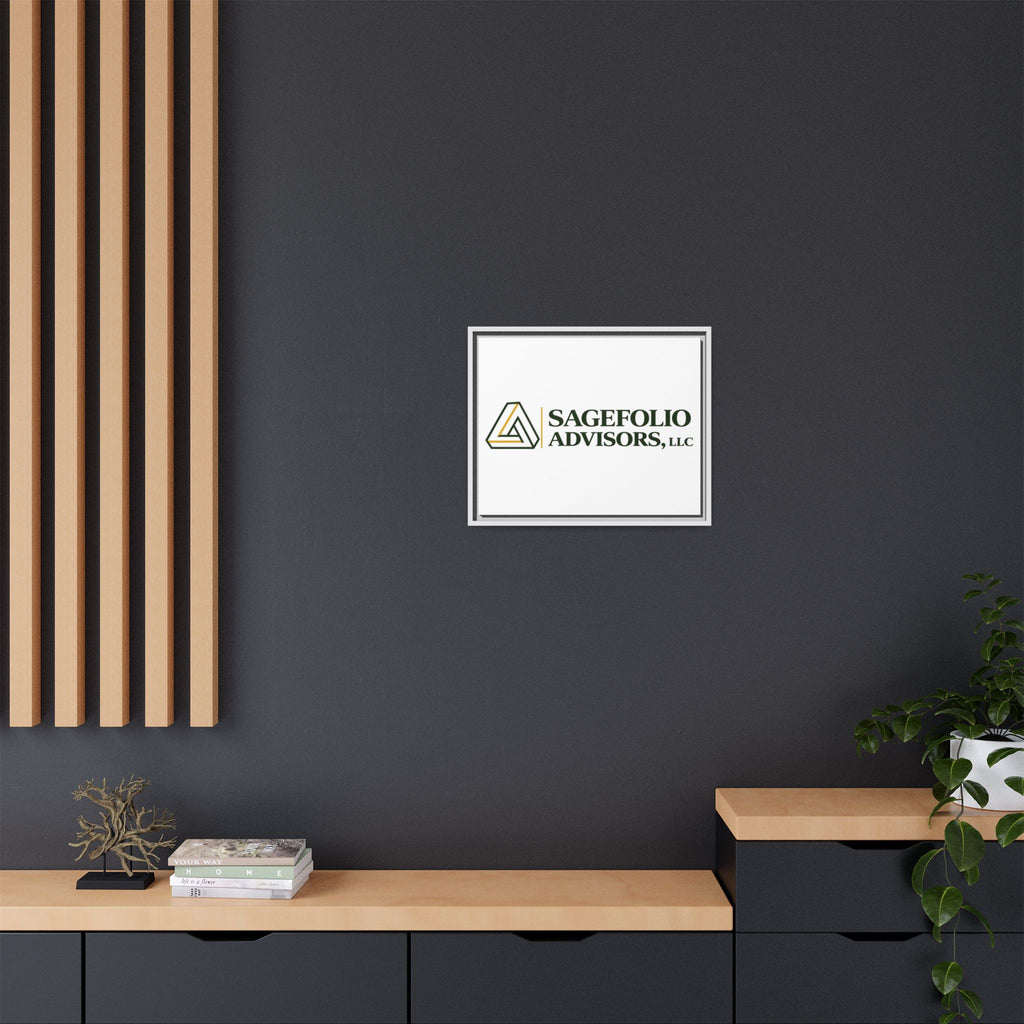 Framed Matte Canvas Wall Art — Sagefolio Advisors Logo
