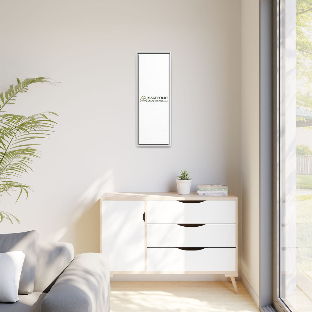 Framed Matte Canvas Wall Art — Sagefolio Advisors Logo