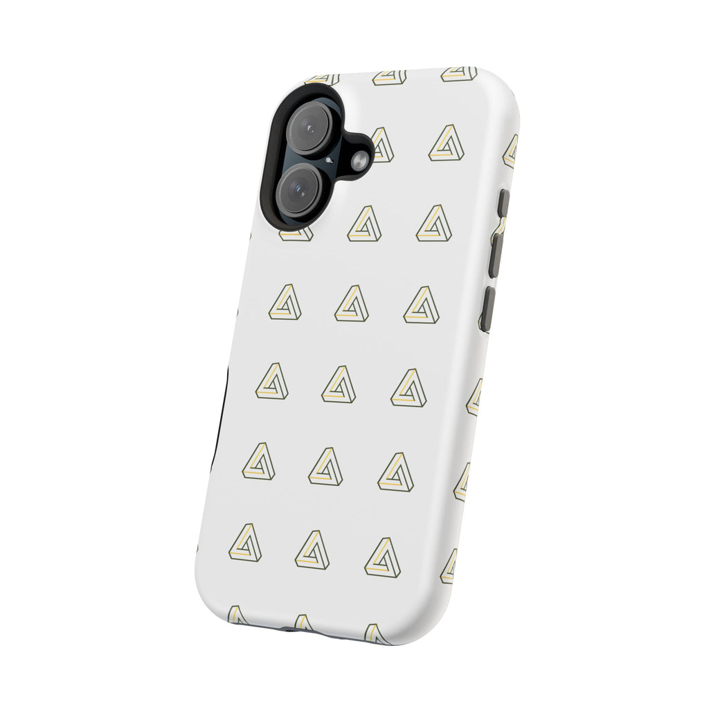 Magnetic Impact-Resistant Phone Case — Minimal Triangle Pattern