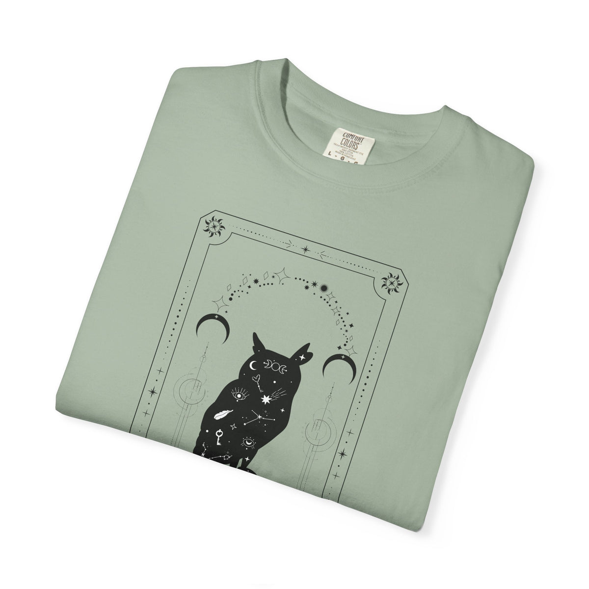Tarot Owl T-Shirt — The Lunar Arc Mystical Graphic Tee