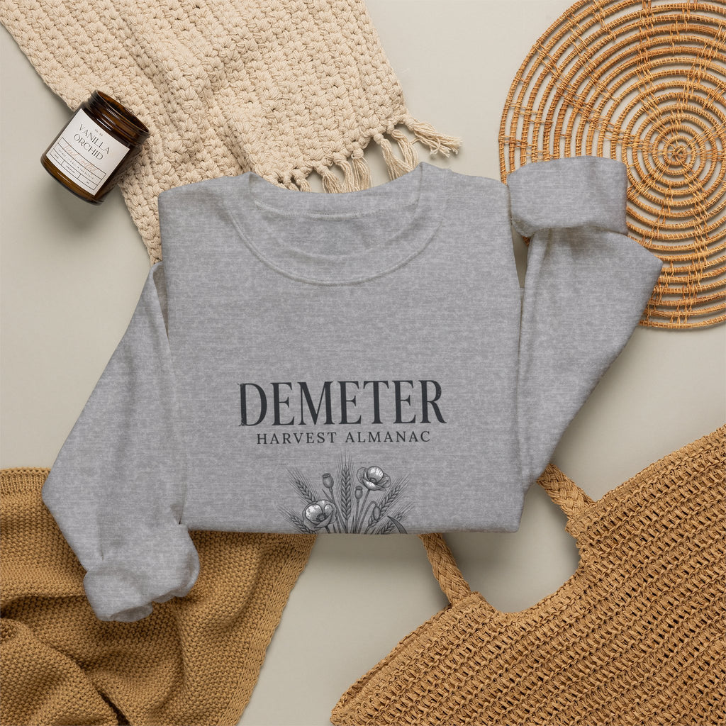 Demeter Harvest Almanac Sweatshirt | Greek Mythology, Mythcore