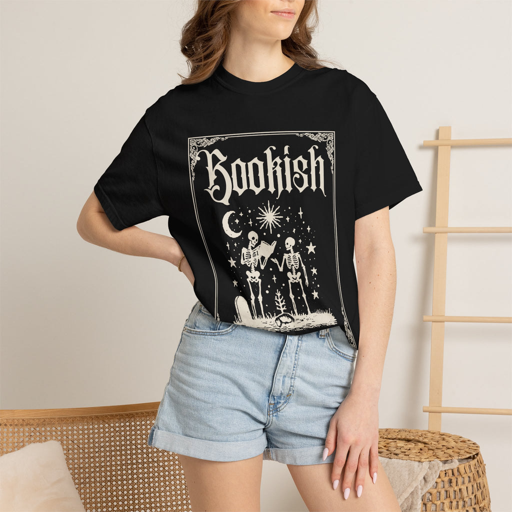 Bookish Skeletons T-Shirt — Vintage Gothic 'Bookish' Graphic Tee