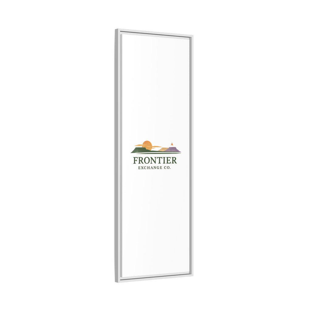 Framed Matte Canvas Print — Frontier Exchange Co. Logo